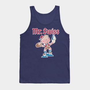 Mr. Swiss Restaurant Chain Abstract Tank Top